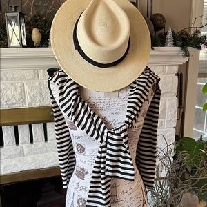 Brixton Cream and Black Hat